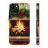 Candles on the Hearth Decorated for Christmas - Impact Resistant Phone Case iPhone 13 Matte
